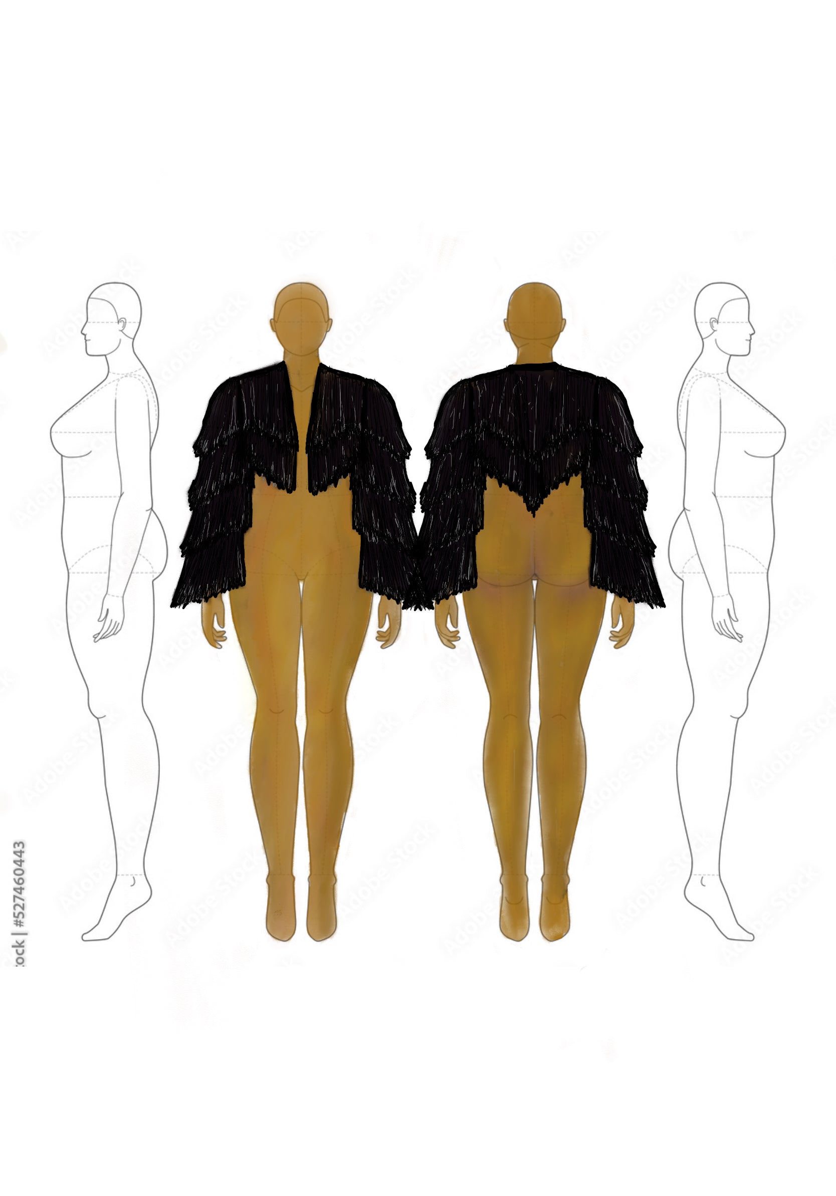 Roxy Tinsel Fringe Jacket